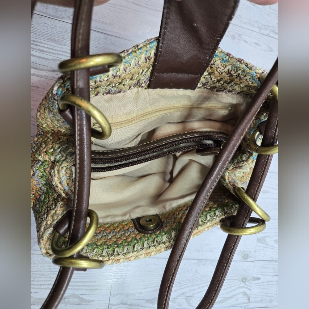 Country Cottagecore Style Woven Tote Bag With A Boho Twist - Picture 7 of 9